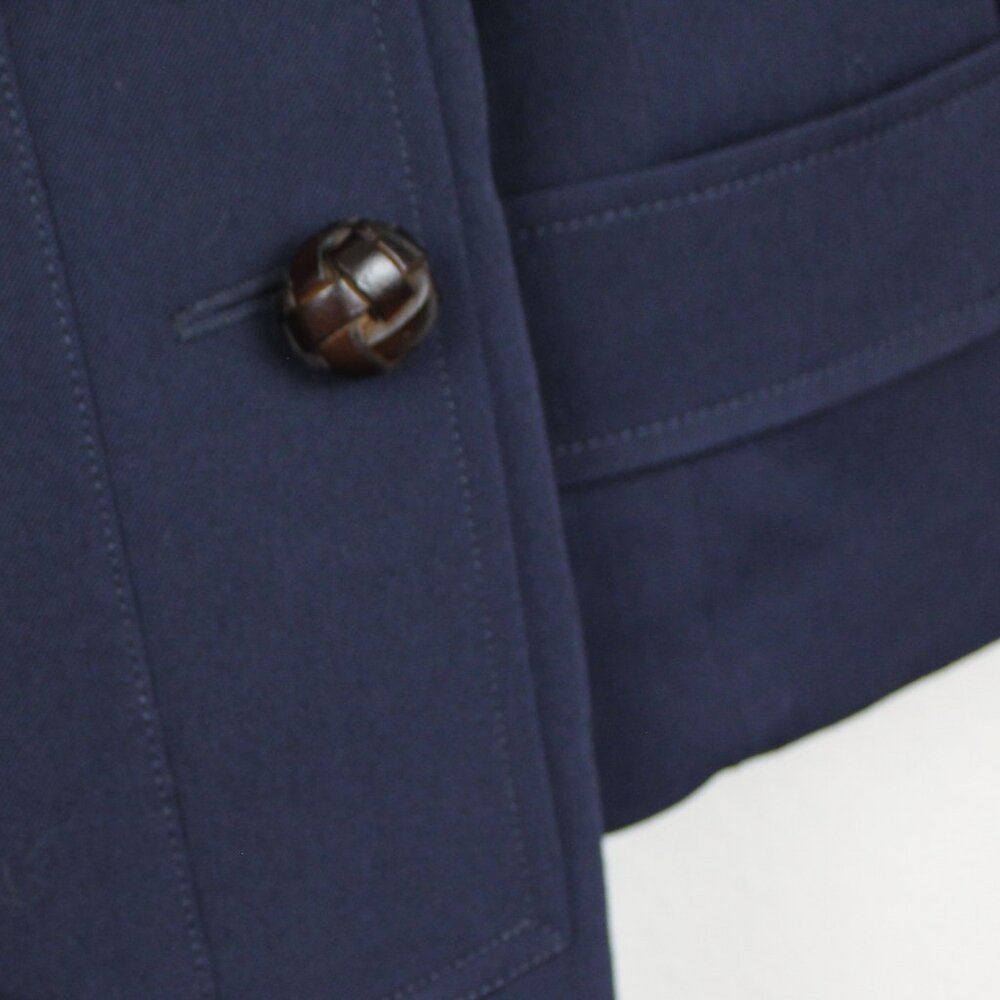 NWT Burberry Gemini Wool Trench Coat, US 12, Dark Blue Luxe Belted Iconic Style - Picture 12 of 16